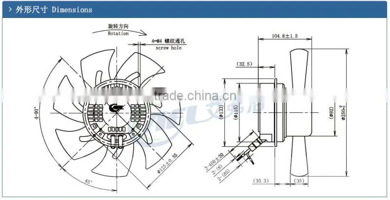 EC Wall Axial Fan