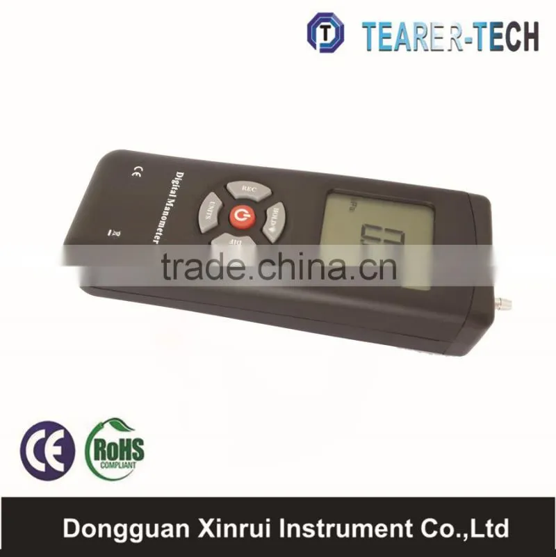 High quality accuracy portable air pressure gauge manometer +/-2Psi with large LCD display TL-100
