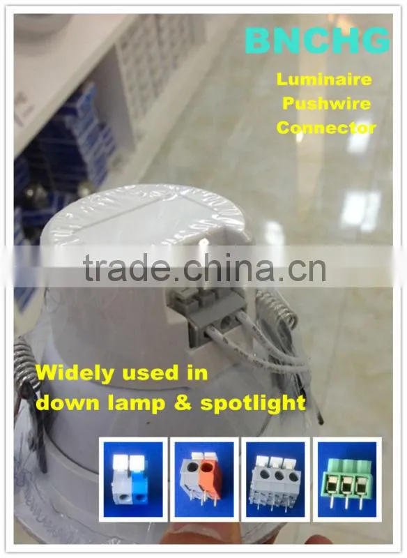 Equivalent WAGO 235 screwless -type terminal blocks for led power 2pin 5.0mm