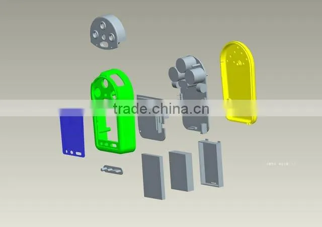 Design plastic enclosure for portable gas monitors, custom plastic cover for gas detector's enclosure