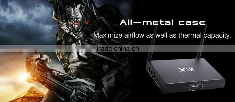 Metal Case Quad Core Android 5.1 OS 2G/8G X95 Amlogic S905 TV Box