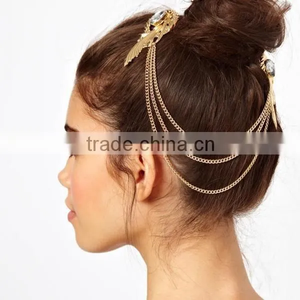 gauze jeweled rhinestone bow pearl handmade felt hair band