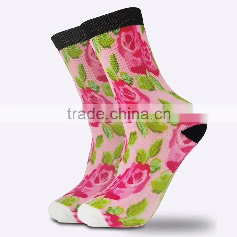 fashion custom design sublimation socks men fancy dress socks 3D print 360 degree seamless socks