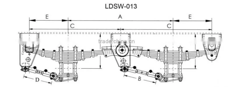 Volvo Man truck spare parts trailer axle suspension trailer leaf spring bracket