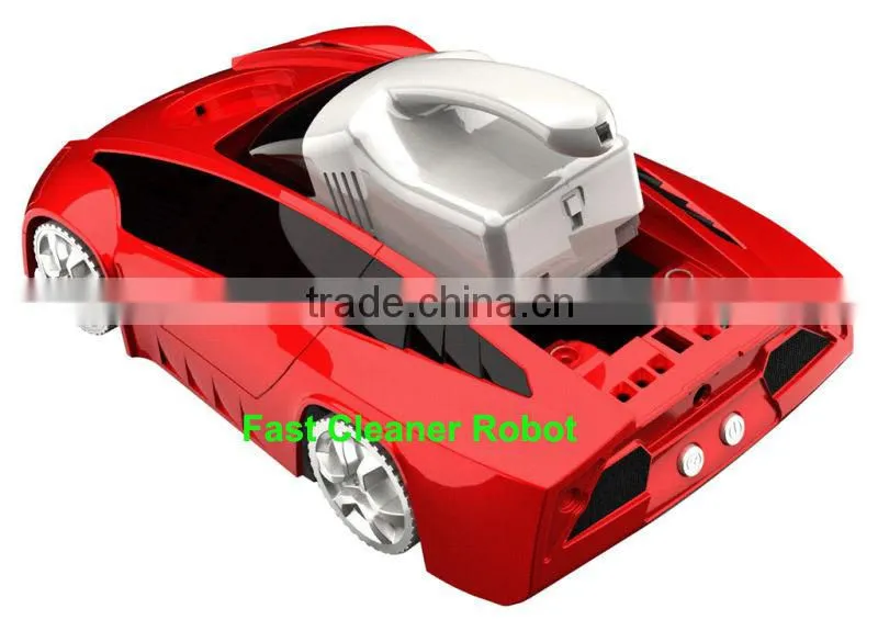 Newest design car style robot vacuum cleaner china and portable handheld vacuum cleaner double use