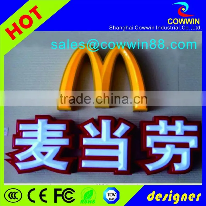 2016 Acrylic vacuum forming thick plastic LED letter light box