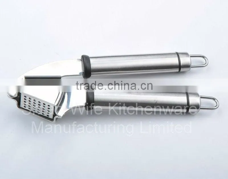 Useful kitchen tool -- stainless steel garlic press