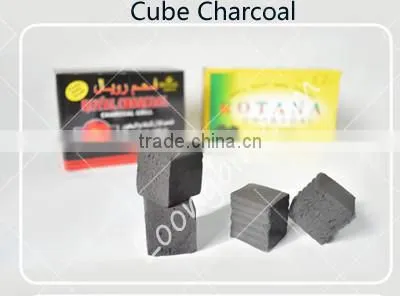 Long burning time grade one quality ,Size 2.5*2.5*2.5 cm 1kg/box coconara charcoal