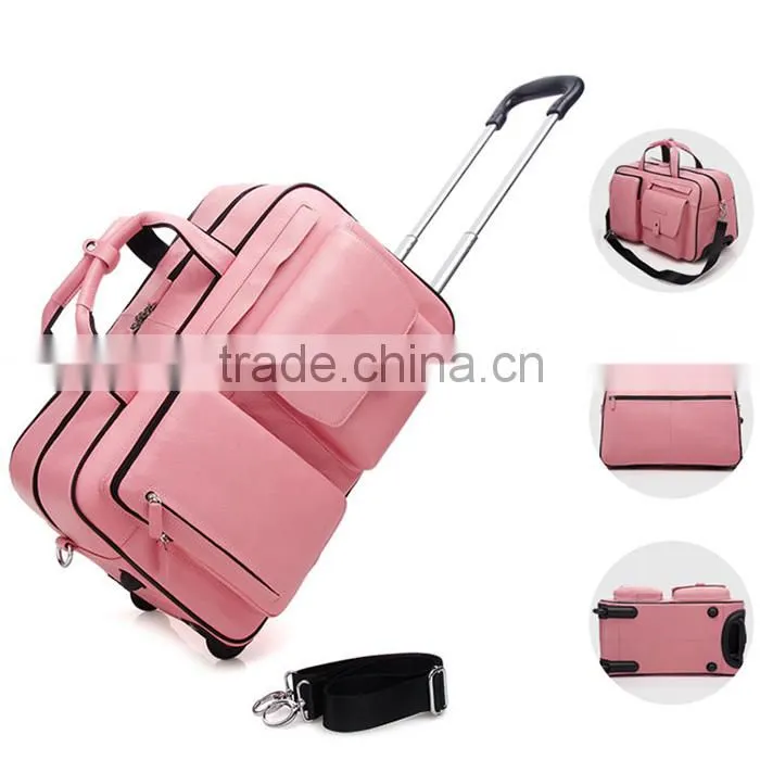 shinning color travel bag good quality trolley bag case