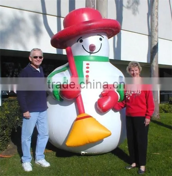 Christmas decorations christmas inflatable snowman with besom for sale