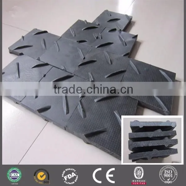 Hdpe crane truck pad uhmwpe ground protection mat