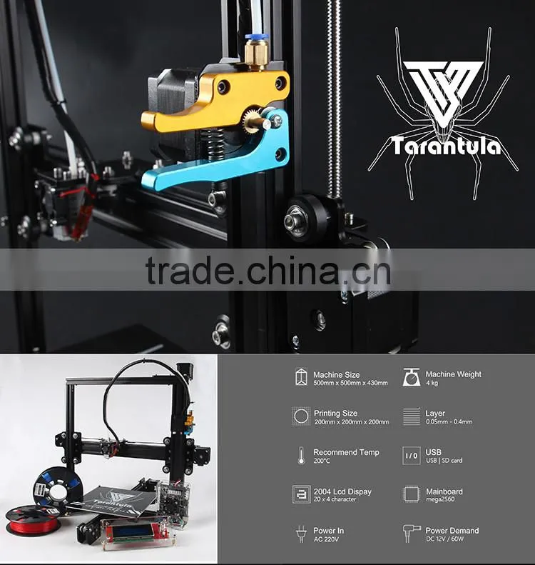 2016 Newest and Affordable Reprap Prusa I3 Printer 3D Printer China