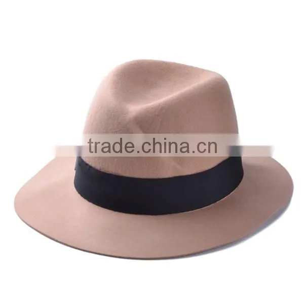 Ladies Red Wool Felt Hat