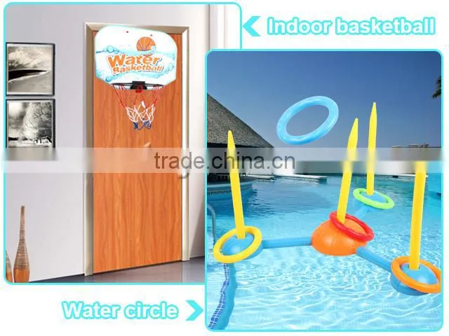 kid sport water basketball stand ring toss game
