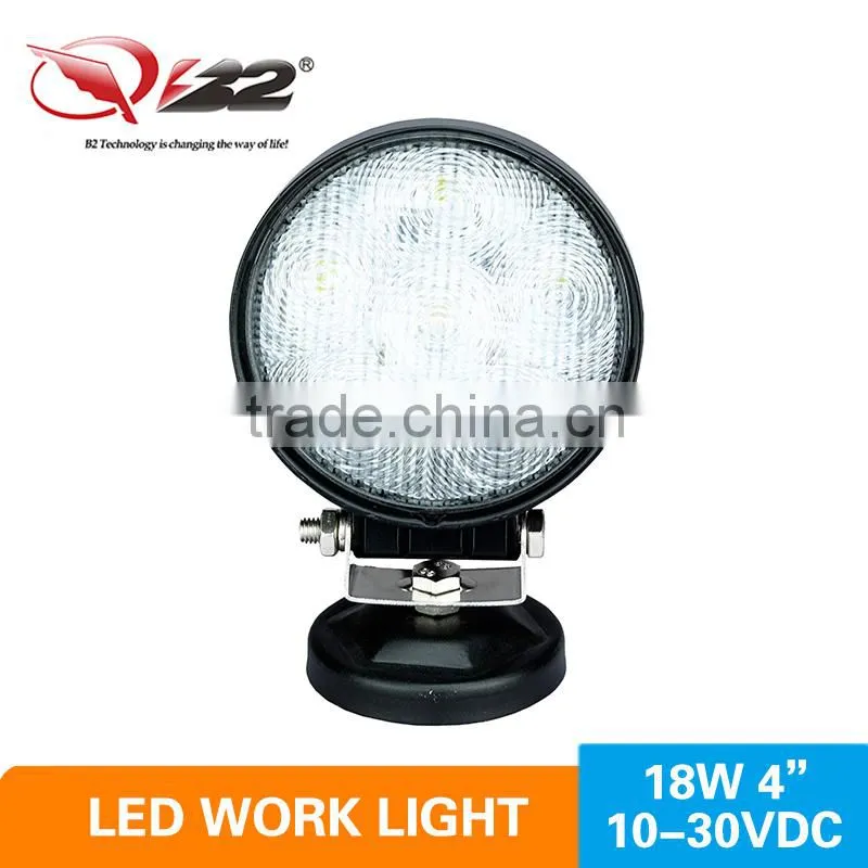 Professional 18w led work light round bus tail light