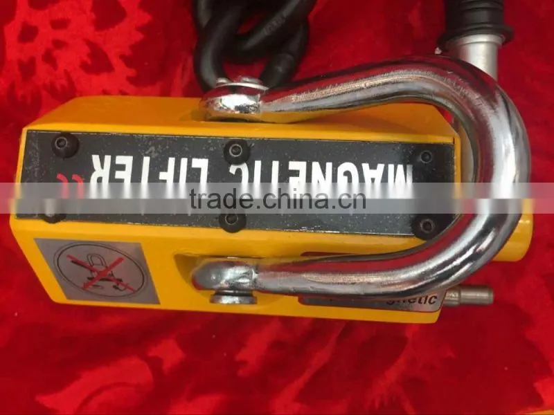 Inexpensive permanent magnetic lifting machine with safety twist