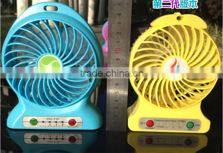 3 Speed Promotion Portable USB Mini Fan Handheld Cooler Cooling Fan Rechargeable Battery
