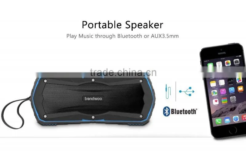 timekeeper trendwoo waterproof bluetooth speaker support hands free