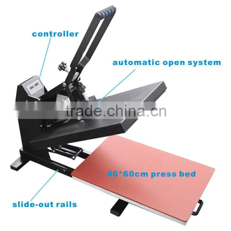 New Yuxunda 2015 new launched high quality automatic opening high pressure t shirt heat press machine