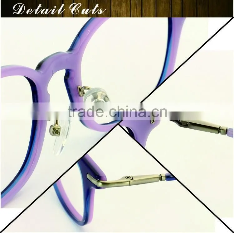 fashion changeable temple eyeglasses optical frame for girls