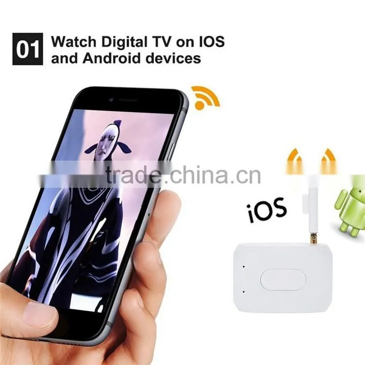DVB-T ISDB-T DTV Link Digital TV Tuner Receiver for IOS and Android Phone/Pad