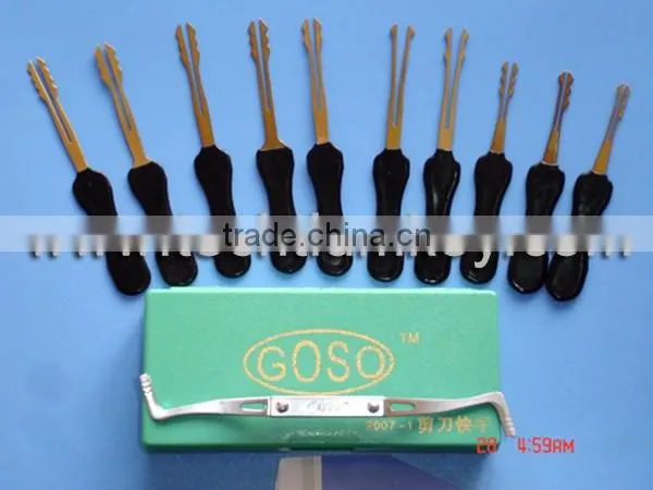 10pcs GOSO PIN Scissors car door locksmith tools for lock picking set