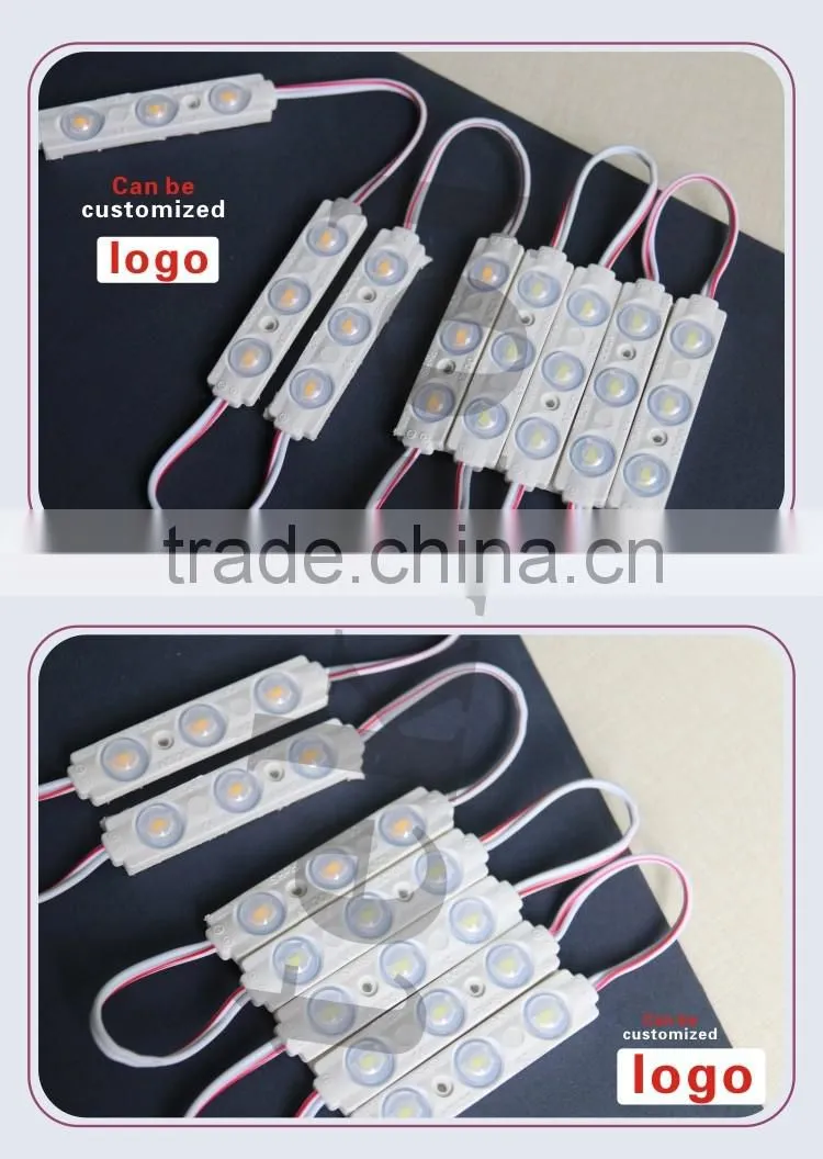 smd 3 led module 2835 ip67 waterproof led module12v injection mold technology plastic led injection module for channel letter