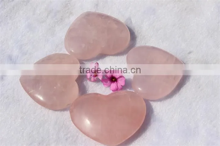 Wedding Favors Wholesale Natural Rose Quartz Crsytal Hearts