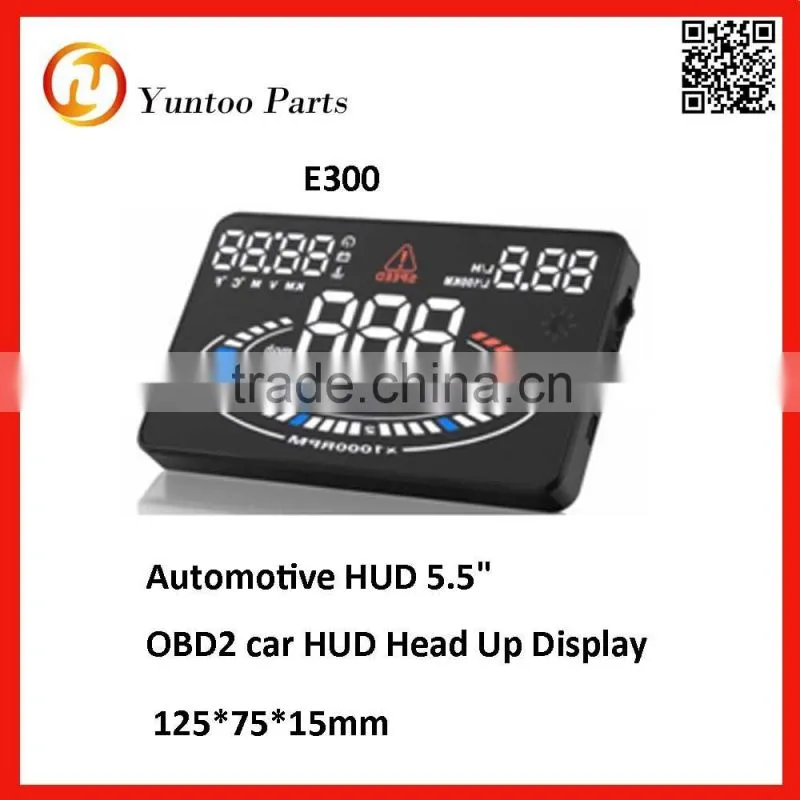 multi-function GPS OBD2 car HUD Head Up Display 2.0" with 5 of alarm to reminding