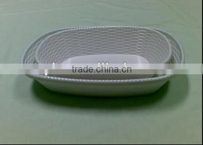 customized oval shaped melamine fruit basket