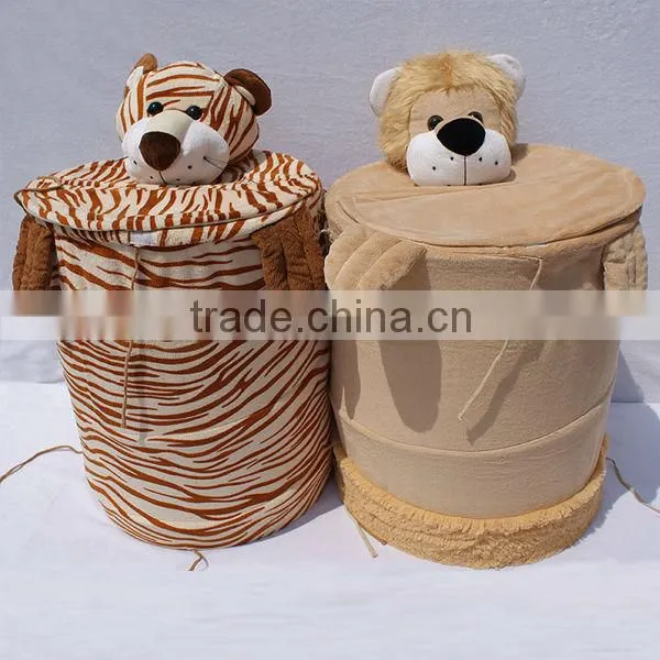 Folded hamper basket