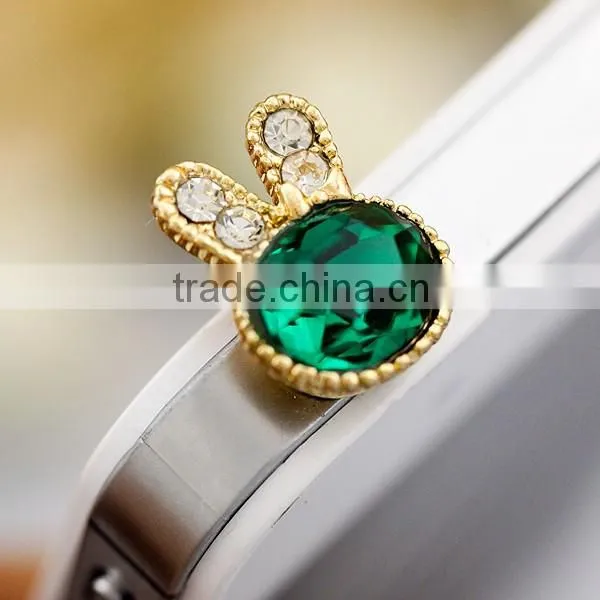 rhinestone dust plug luxurious crown earphone dust,promotion gift A6