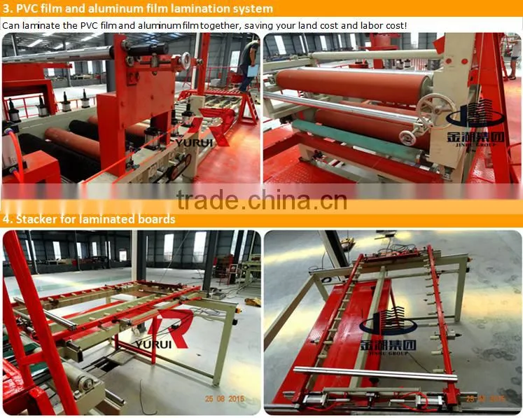 small capacity gypsum ceiling board making machine/pvc laminated gypsum ceiling board making machine