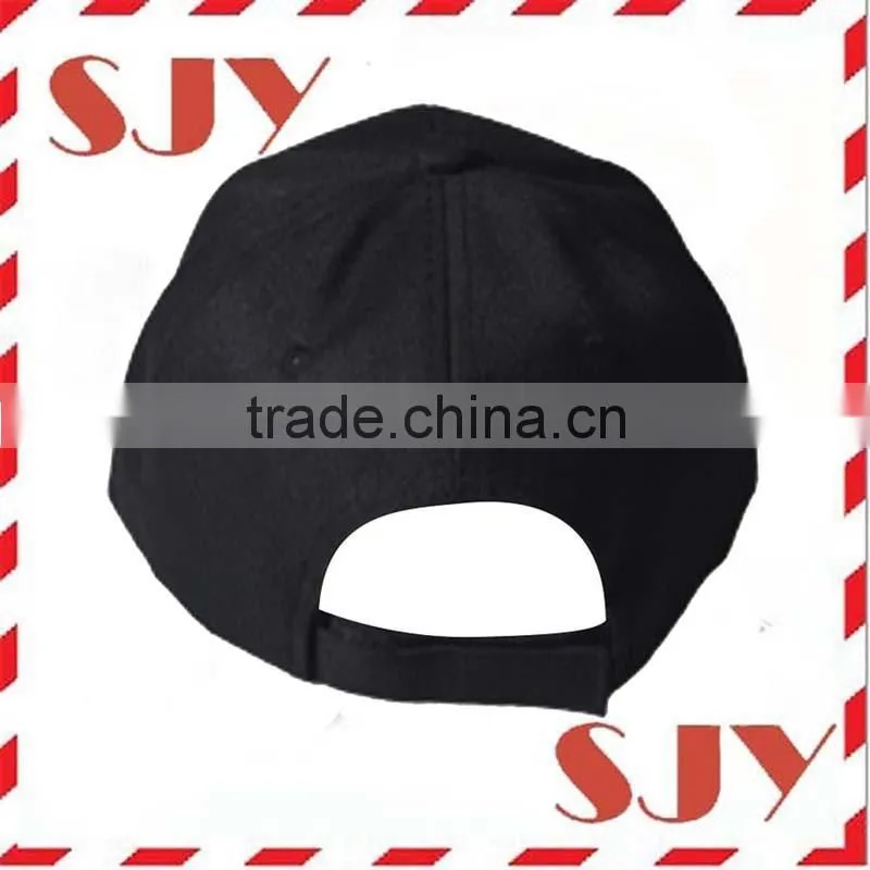 6 Panel Custom Blank Black Baseball Hat