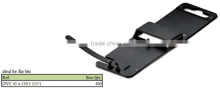 Stock available PP plastic clips for mansory drills or drilling bits packaging SDS Clip