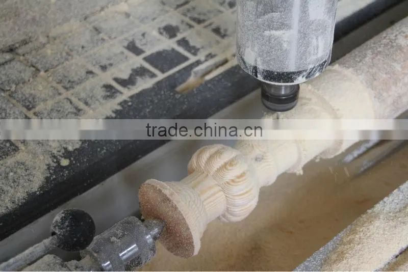 Alibaba Supplier Cylinder CNC Router Machine with Rotary Axis CC-M1325AG