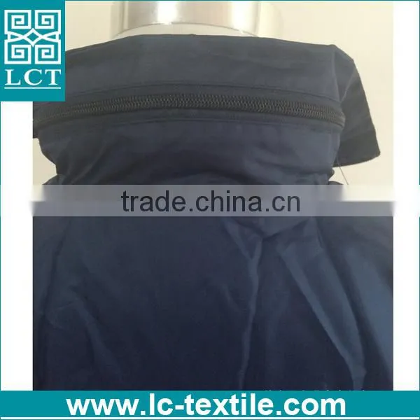 supply 100% 190T nylon dark blue promotional heat transfer print lightweight zip up fold up jacket with a pouch(LCTN1563)
