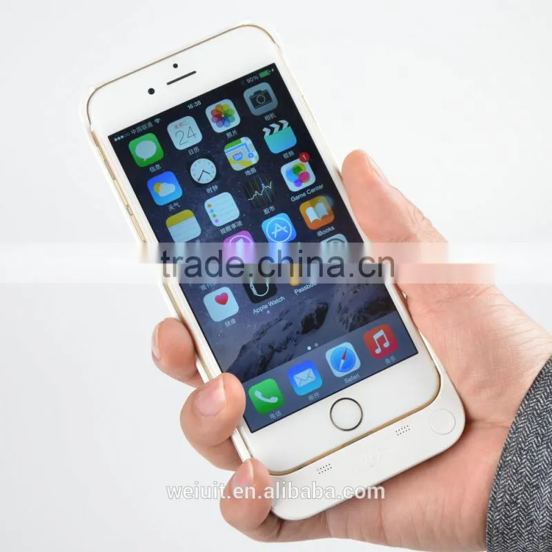 Newest Design Slim Portable External Power Bank for iPhone 6 with Battery Case