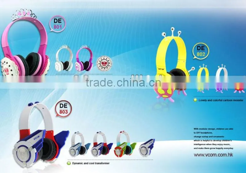 VCOM Professional Children Headphone in Earphone & Headphone Princess Style