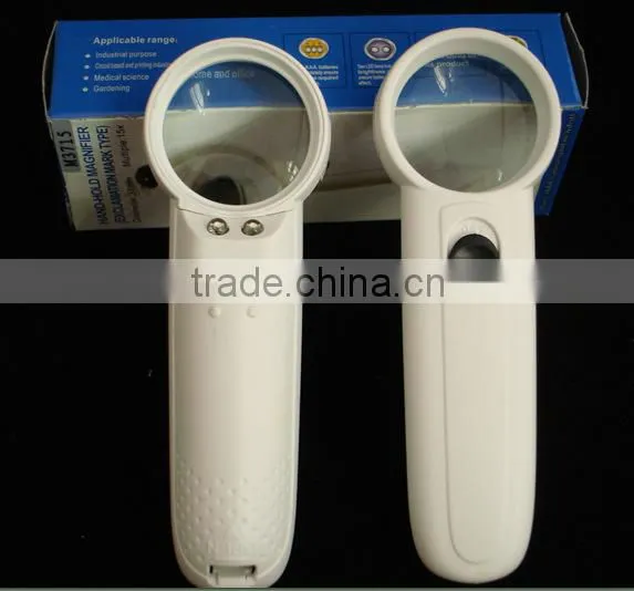 Promotion Eco-friendly Plastic led light magnifier Magnifier