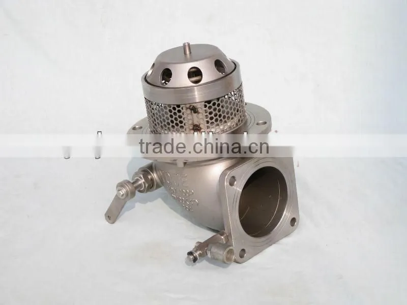 Manual emergency bottom valve