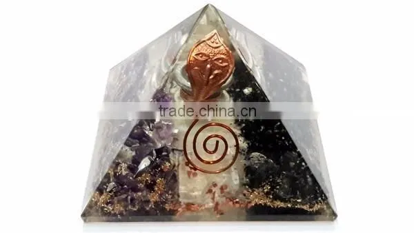 Lapis Orgone Antenna : Antenna : Lapiz Lazule Copper Wire Wrapped Orgone Antenna