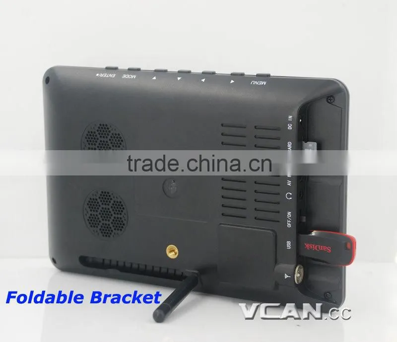 Analog TV DTV900- DVBT2 9 inch lcd tv antenna USB TF mp5 digital player drivers