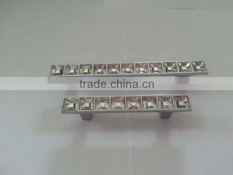 Popular Zinc crystal Furniture hardware kitchen cabinet drawer pull