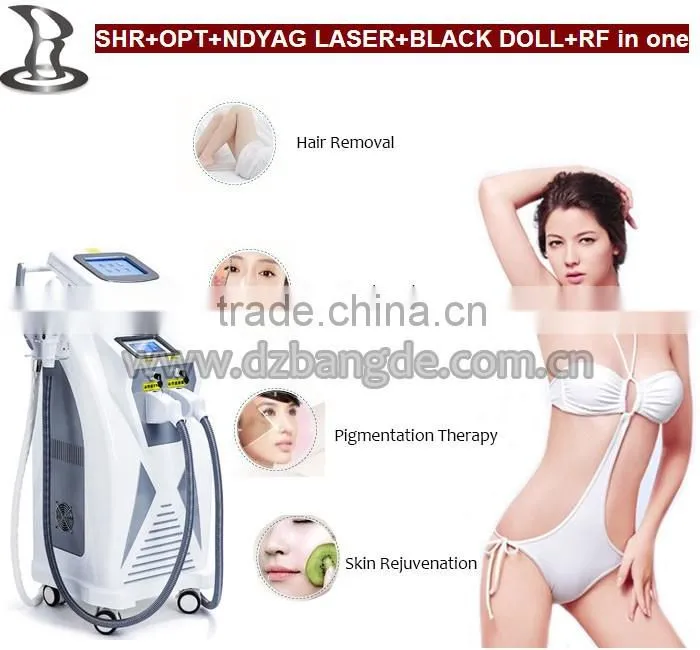 2016 Most popular beauty equipment 4in1 RF/OPT/Laser/Elight Hair Removal Machine