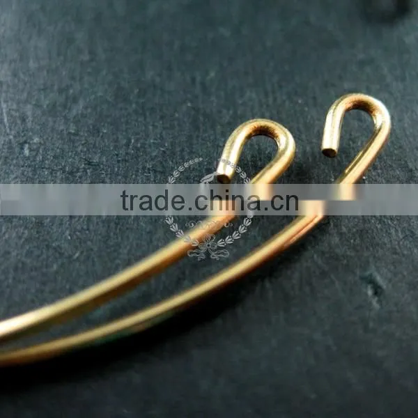 60mm diameter 1mm thick vintage style raw brass antiqued simple wiring bracelet DIY bangle supplies 1900088