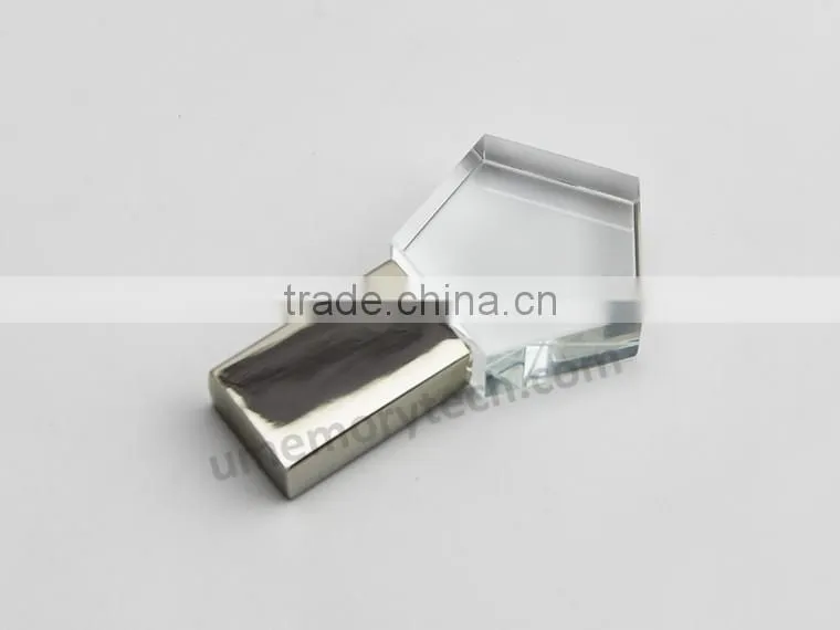 gadgets crystal glass usb key flash drive 128mb gift small flash drive