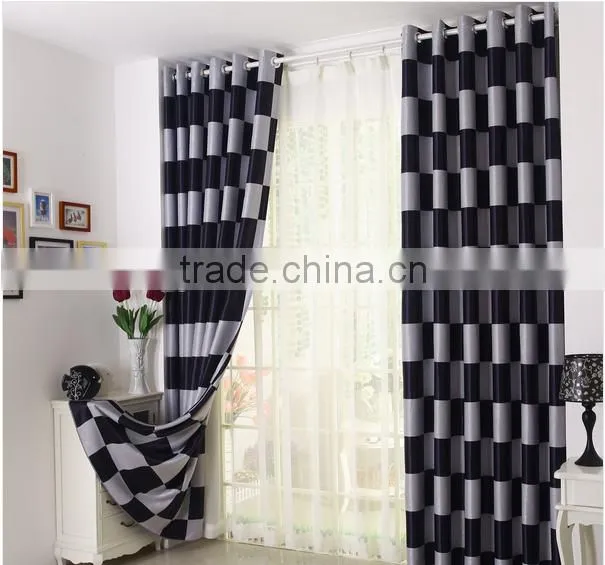 white black checks pattern very cheap curtains window curtains