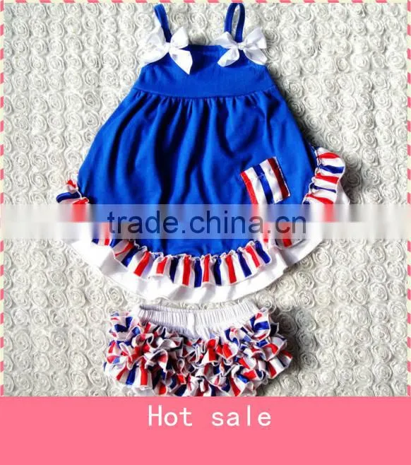 2016 newborn baby gift set toddler girl ruffle summer outfits cheerleading outfits
