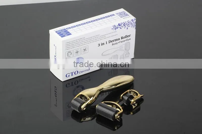 GTO brand 3 in 1 derma roller for skin care